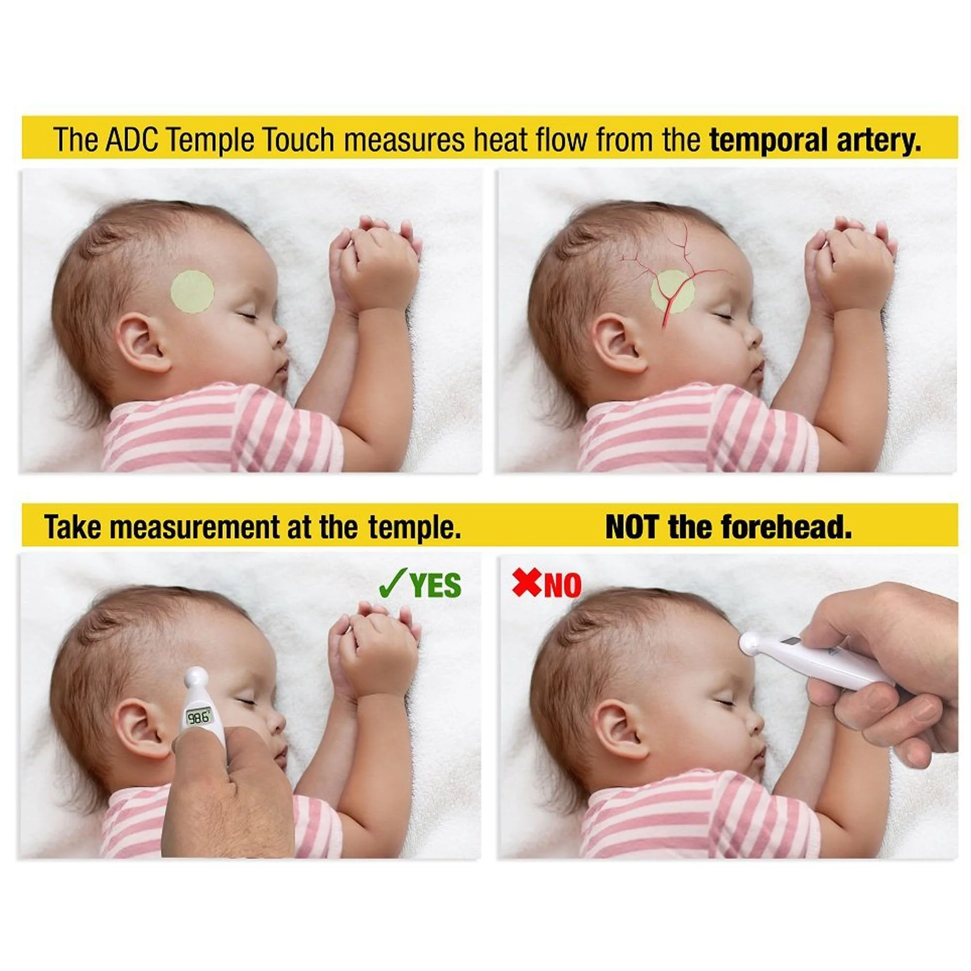ADC AdTemp 427 TempleTouch Digital Temporal Thermometer - Image 4