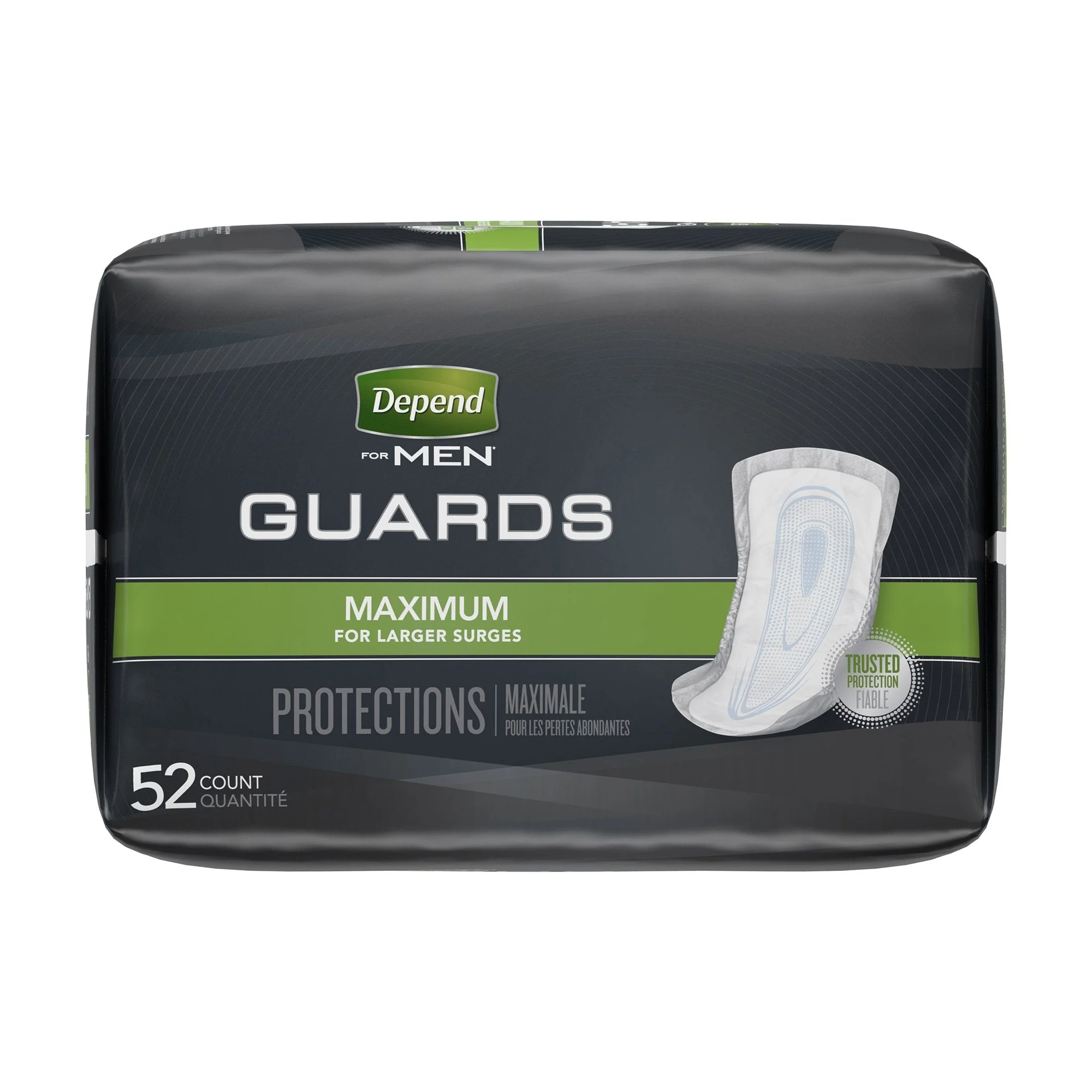 Depend Guards Incontinence Pads, Disposable, Maximum Absorbency, 12" Length, 104 ct - Image 4
