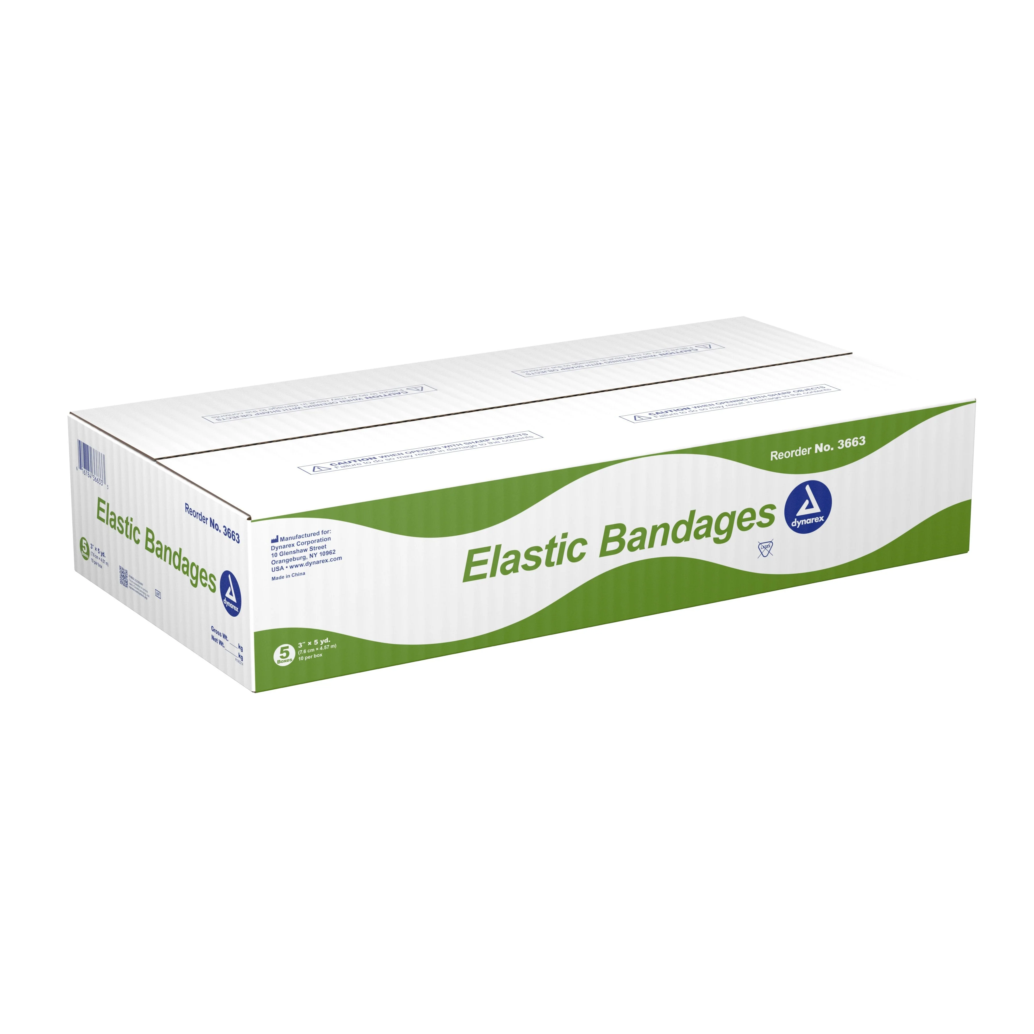 Dynarex® Clip Detached Closure Elastic Bandage, 3 Inch x 4-1/2 Yard, 50 ct - Image 4
