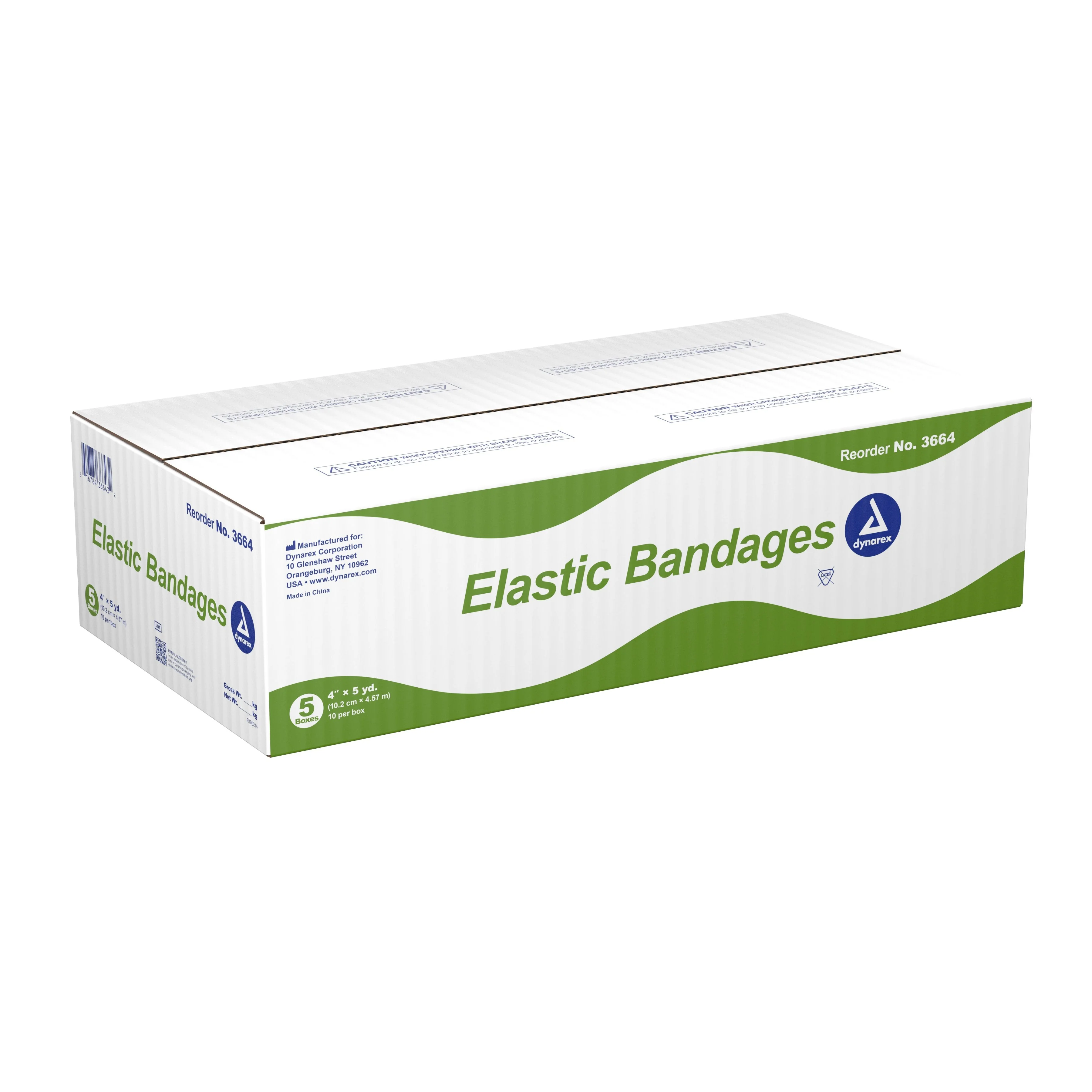Dynarex® Clip Detached Closure Elastic Bandage, 4 Inch x 4-1/2 Yard, 10 ct - Image 3
