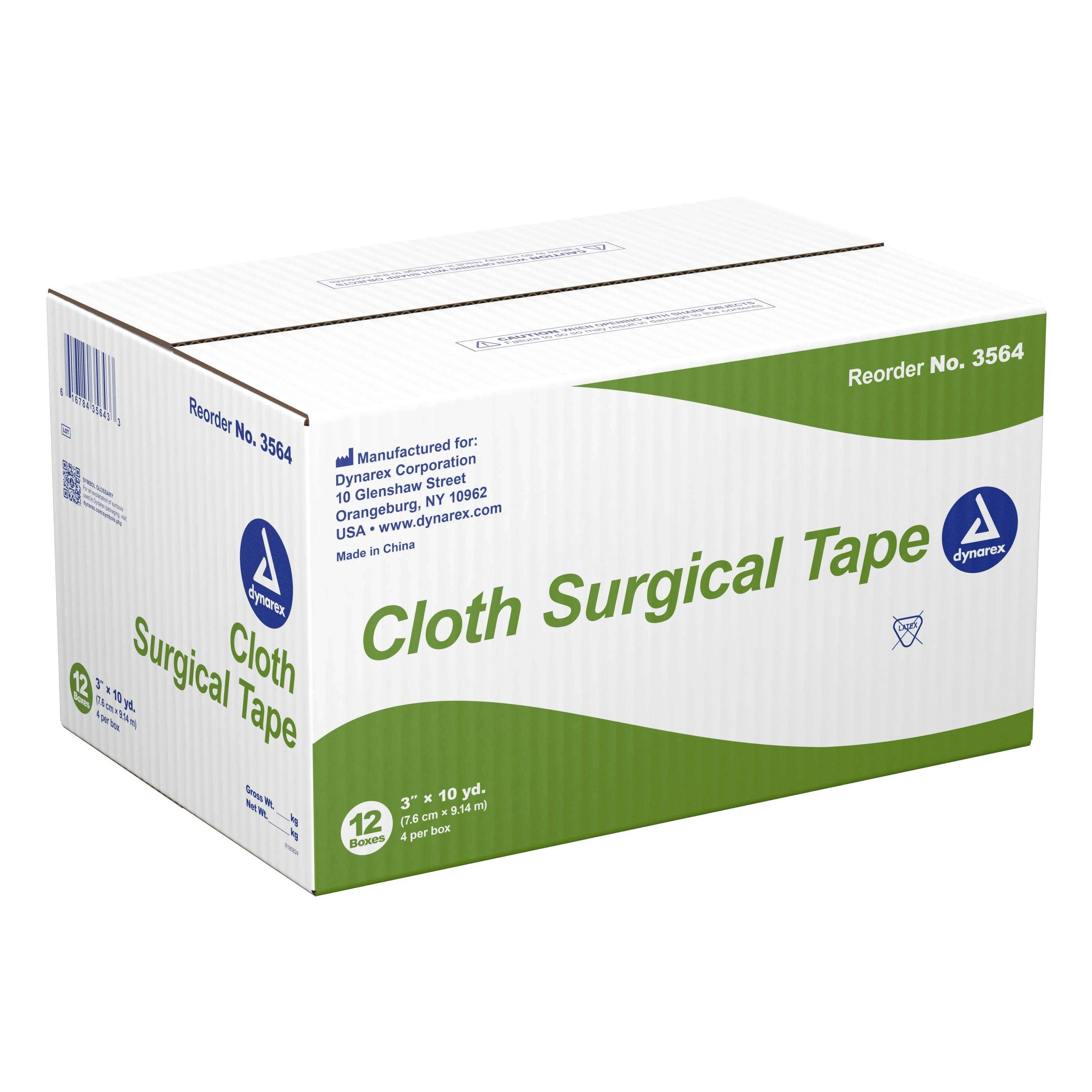 Dynarex® Cloth Medical Tape, 3 Inch x 10 Yard, White, 4 ct - Image 4