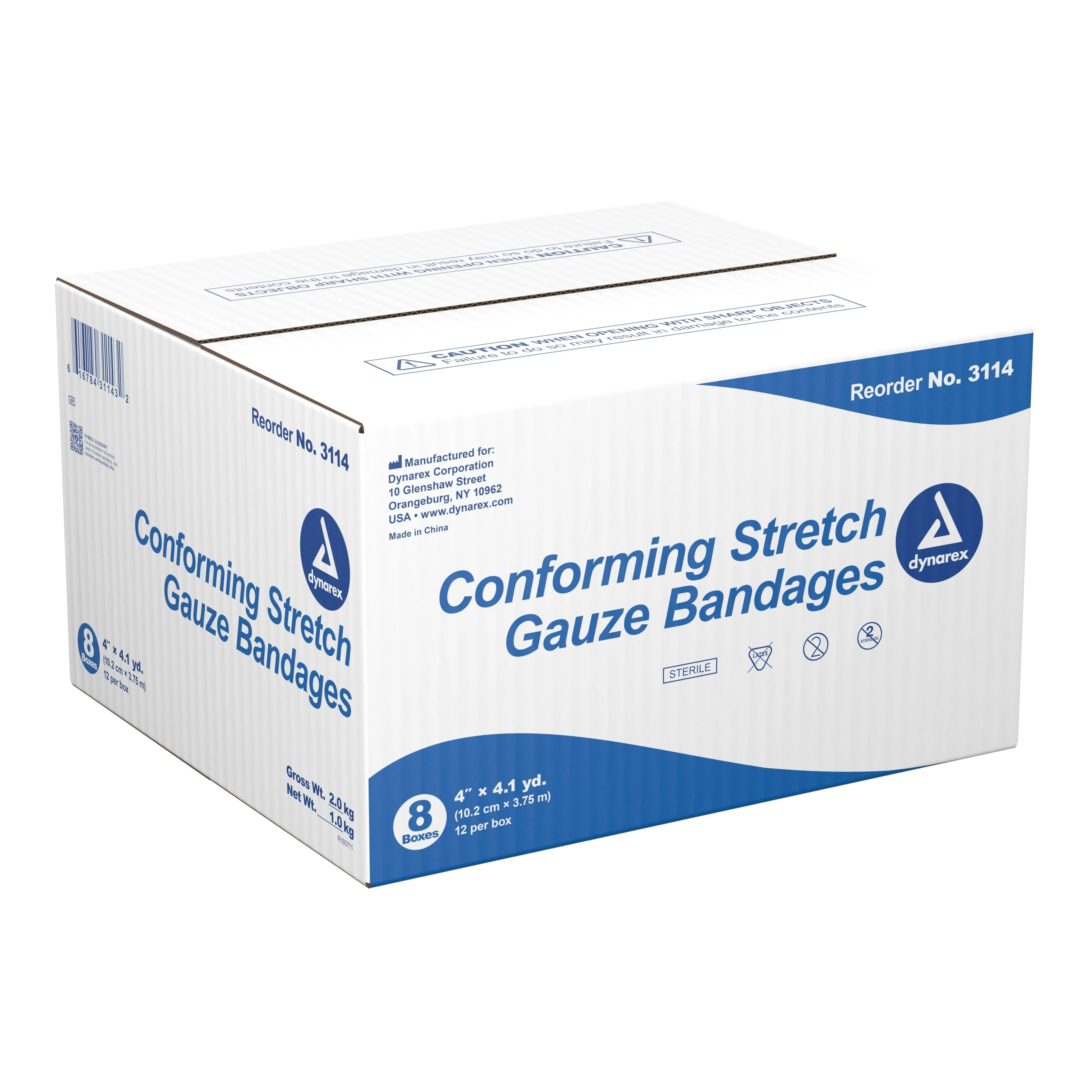 Dynarex® Sterile Conforming Bandage, 4 Inch x 4-1/10 Yard, 96 ct - Image 4