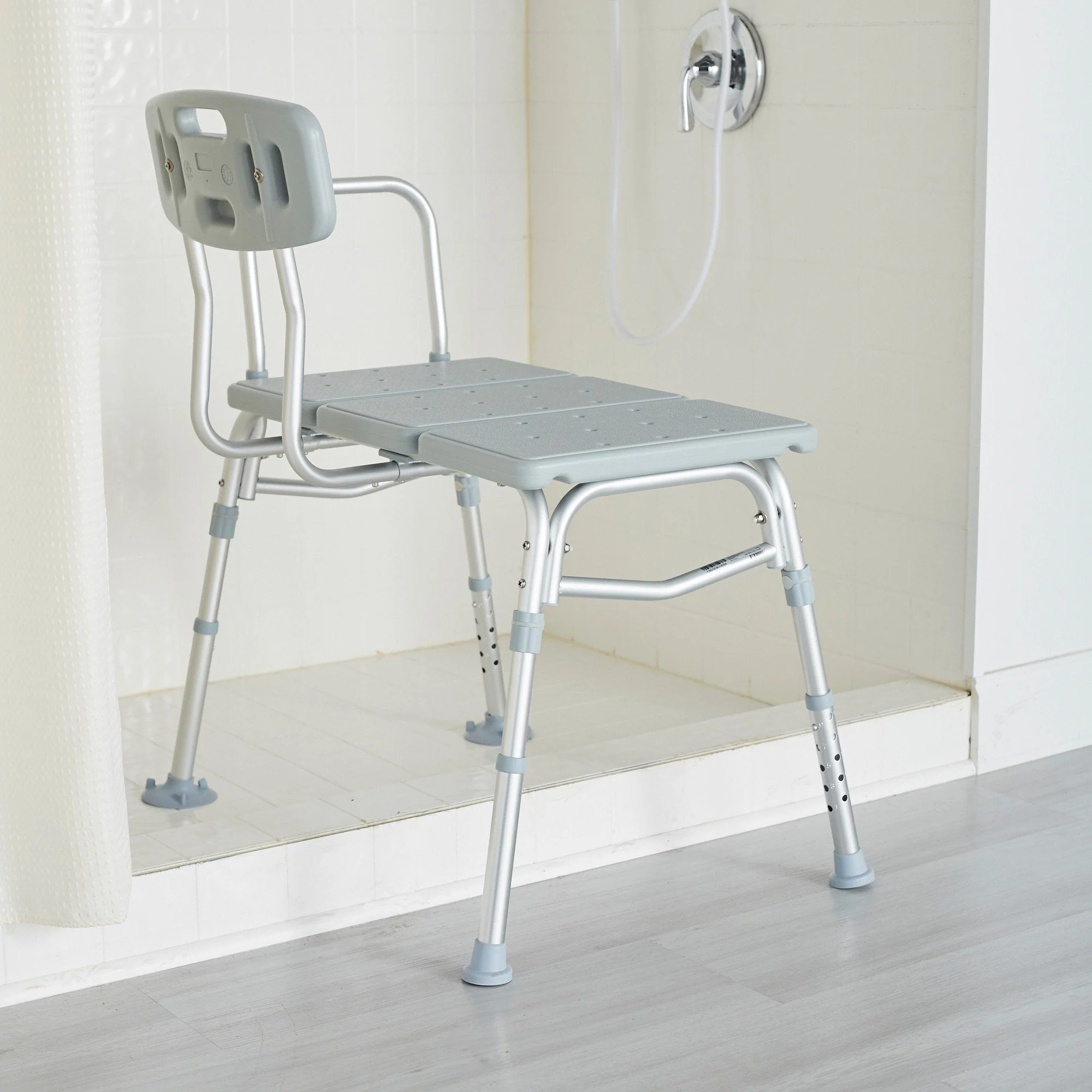 McKesson Aluminum Transfer Bench with Reversible Back - Image 4