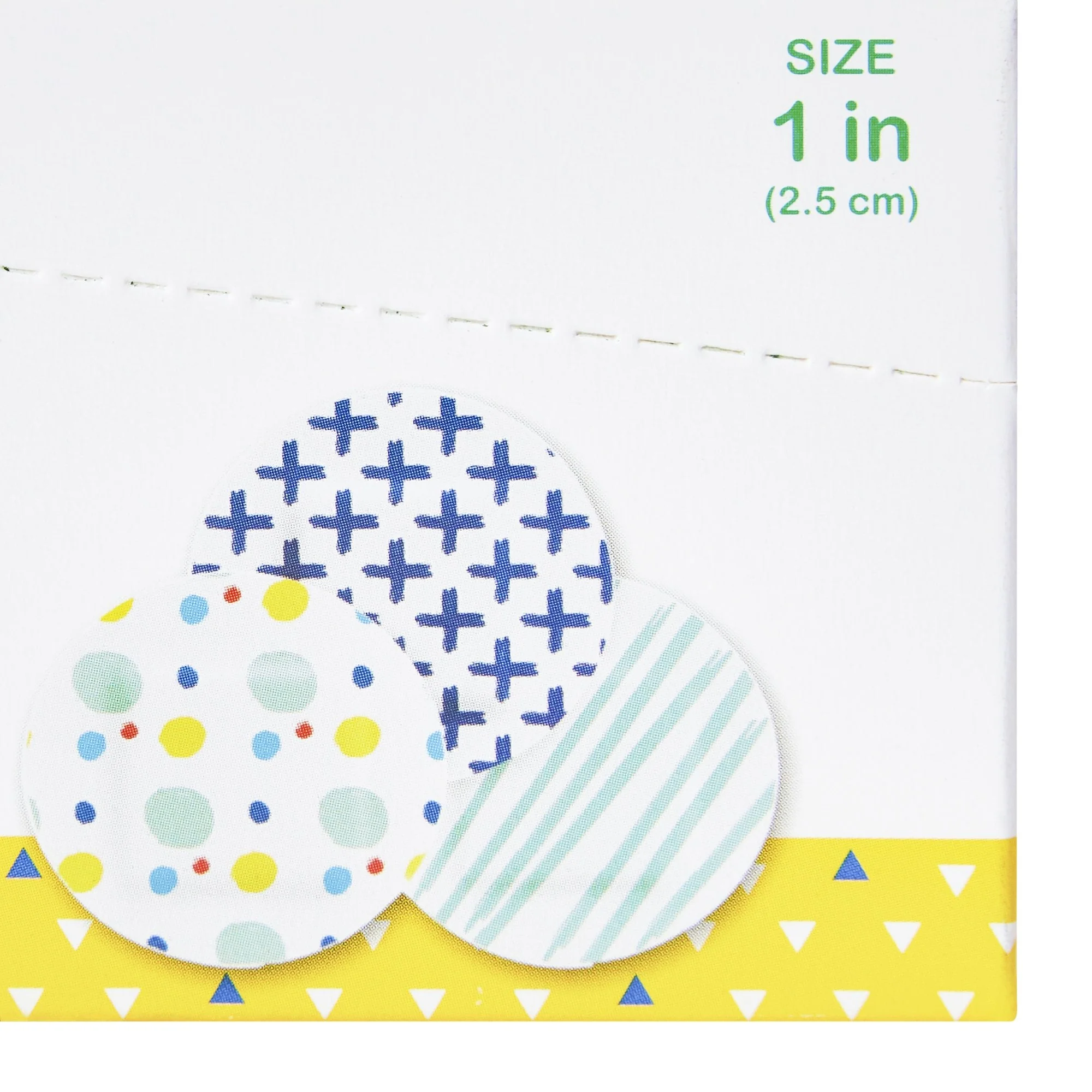 McKesson Kids™ Round Kid Design (Assorted Prints) Adhesive Spot Bandage, 1", 100 ct - Image 4