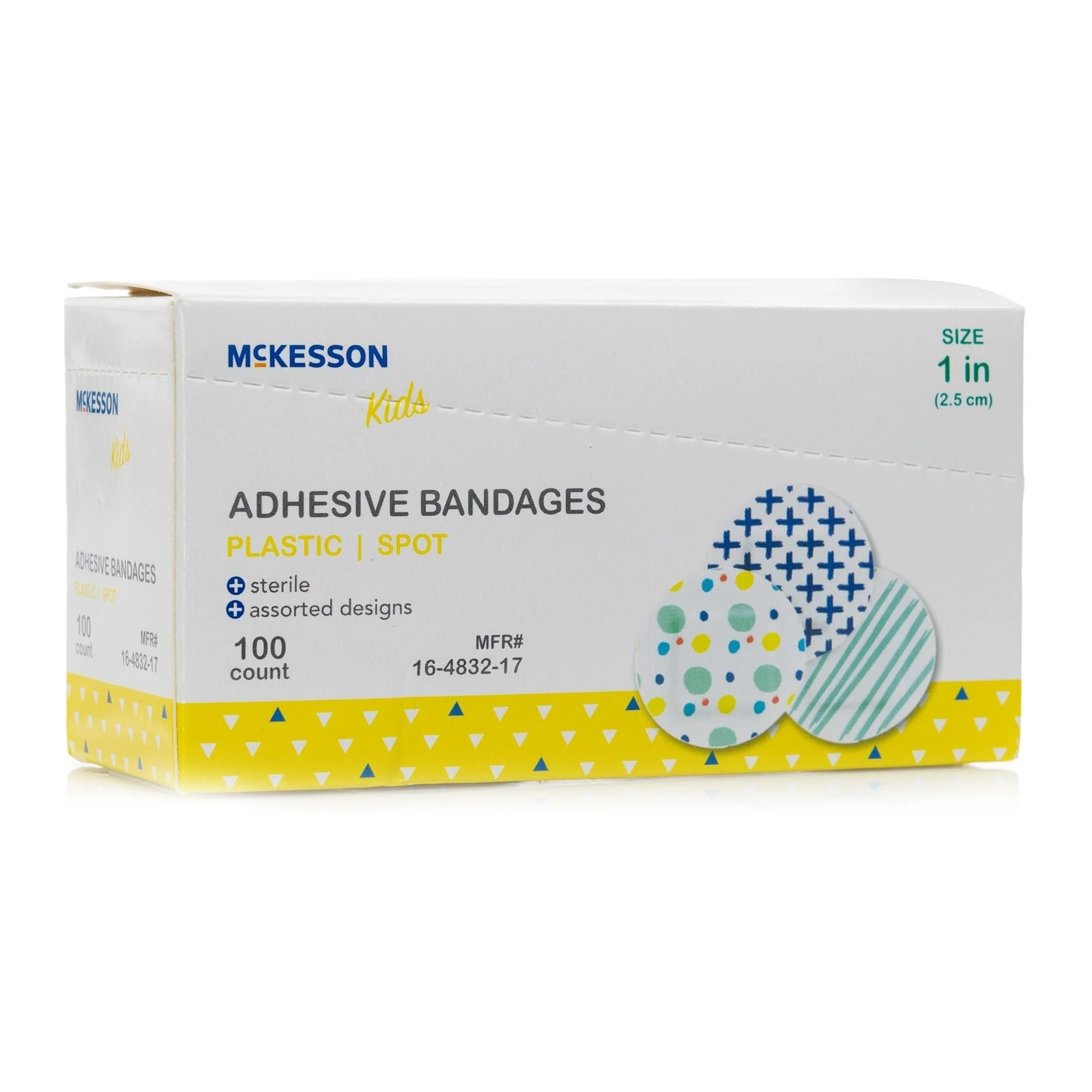 McKesson Kids™ Round Kid Design (Assorted Prints) Adhesive Spot Bandage, 1", 100 ct - Image 6
