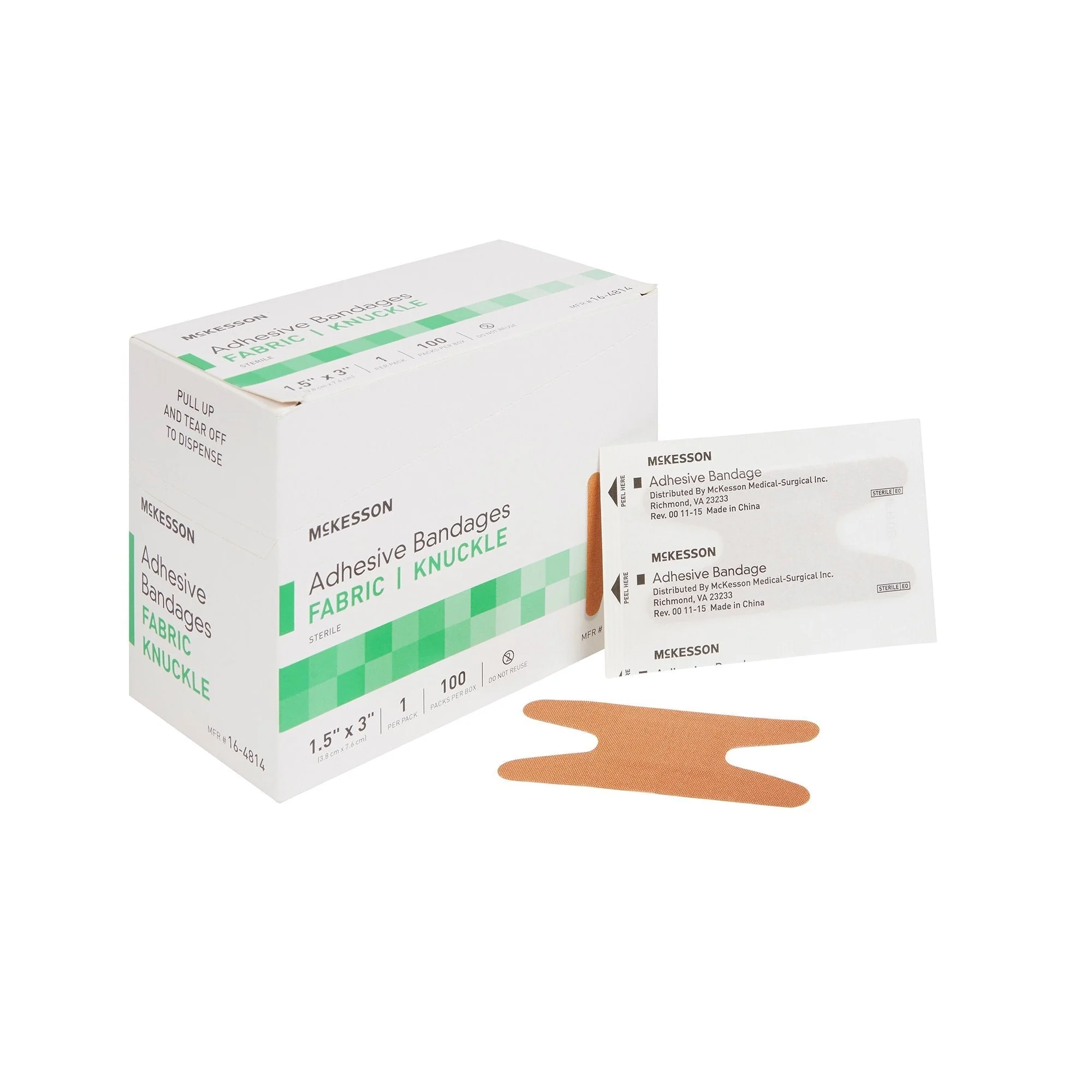 McKesson Knuckle Tan Bandages, 1-1/2 x 3 Inch, 2400 ct - Image 9
