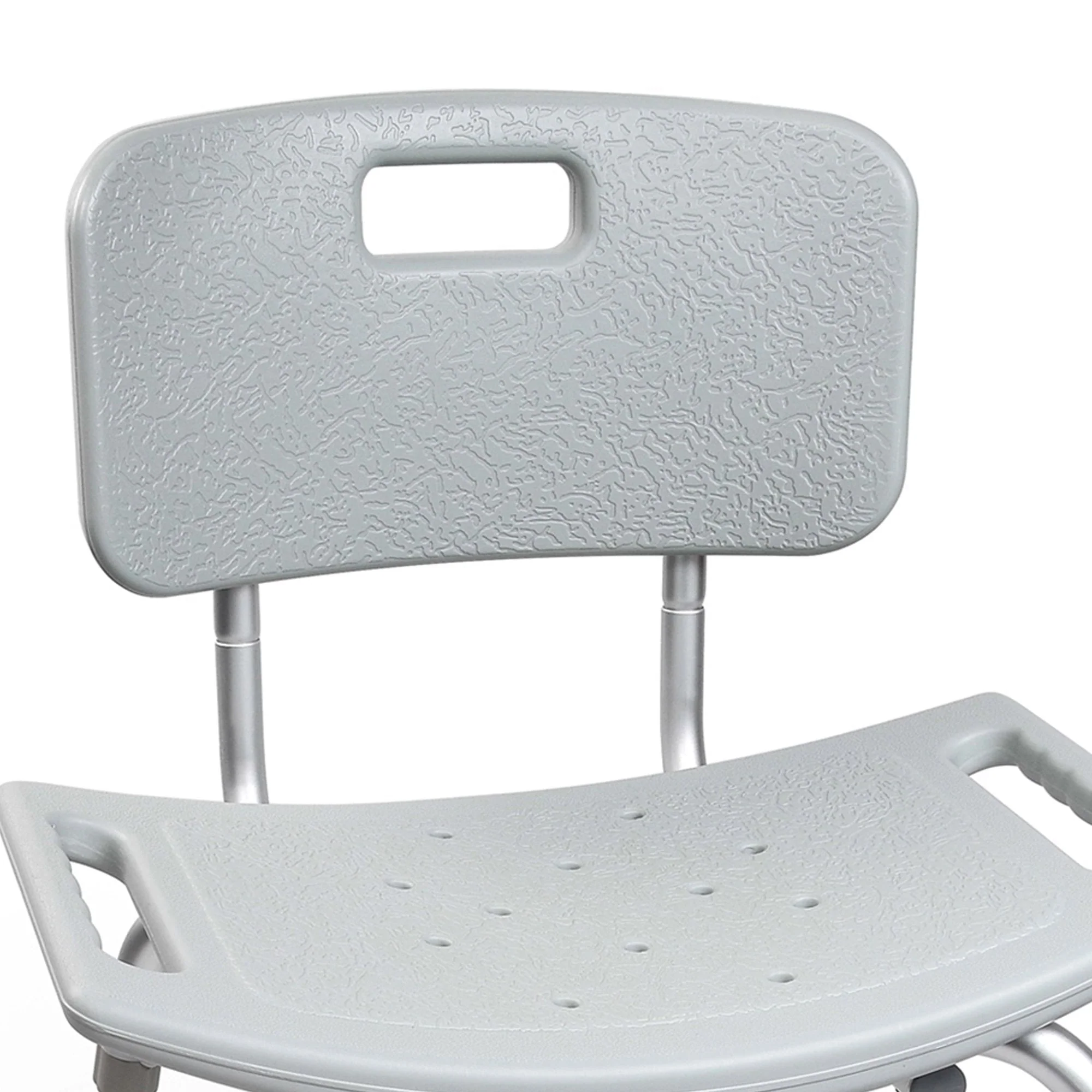 McKesson Removable Back Aluminum Bath Bench, 15.5 – 19.5 Inch, Gray, 4 ct - Image 3