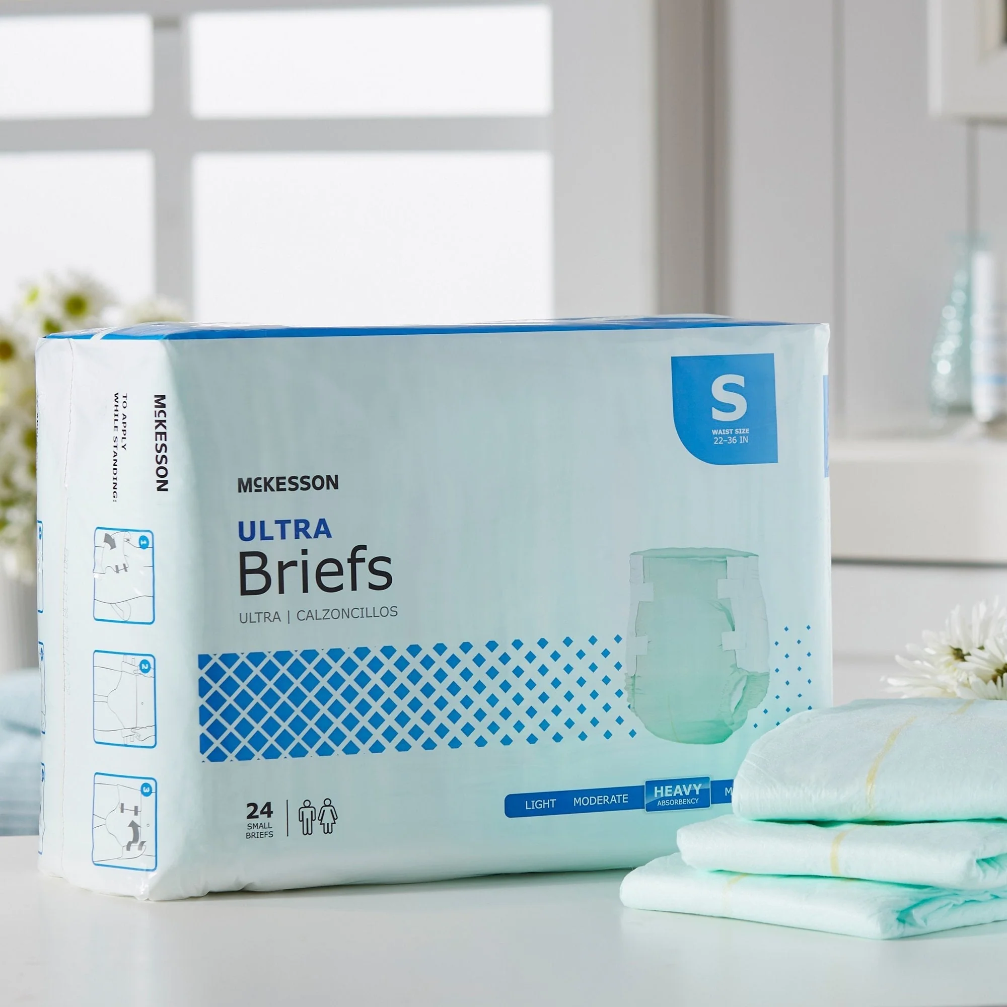 McKesson Ultra Heavy Absorbency Incontinence Brief, Small, 24 ct - Image 10