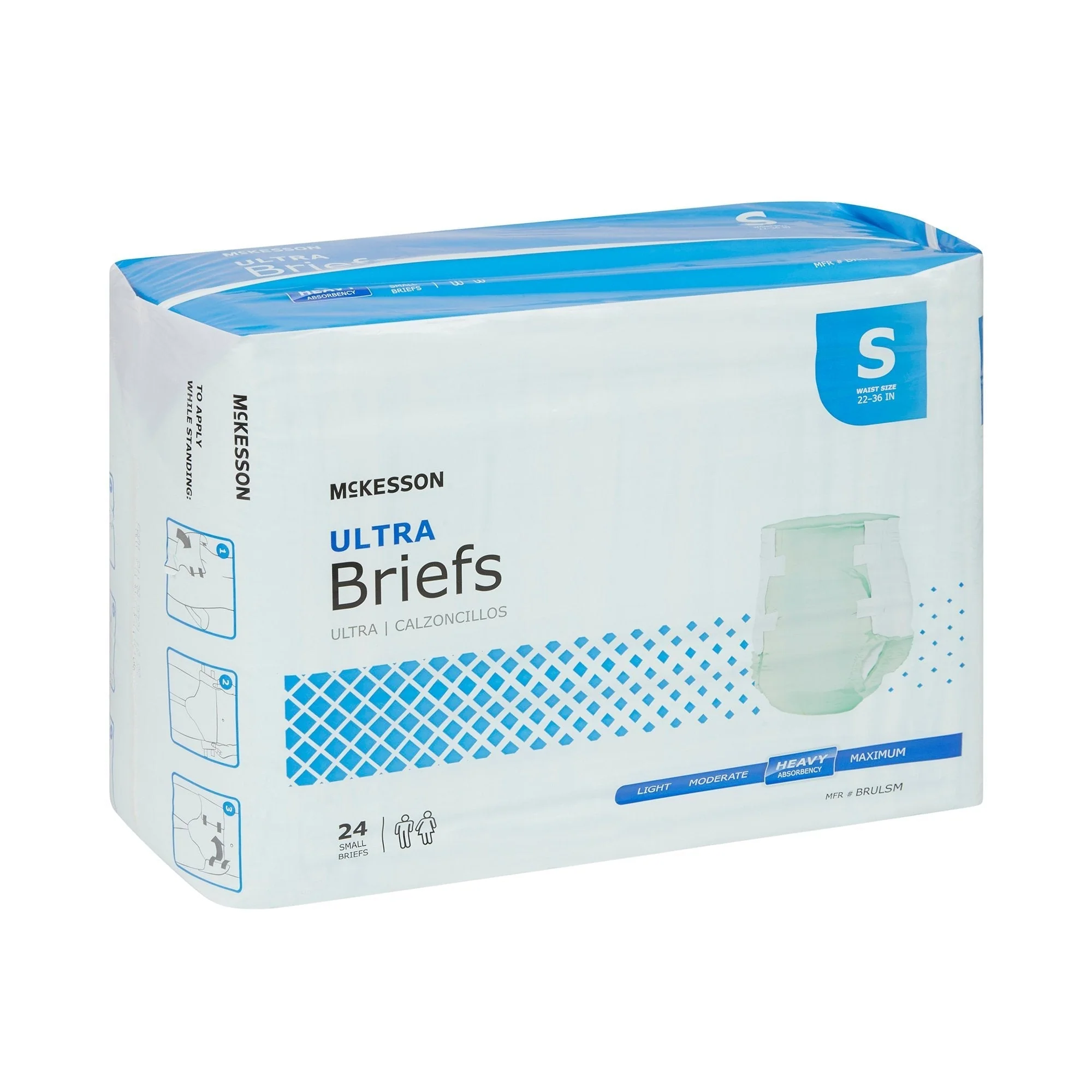 McKesson Ultra Heavy Absorbency Incontinence Brief, Small, 24 ct - Image 7