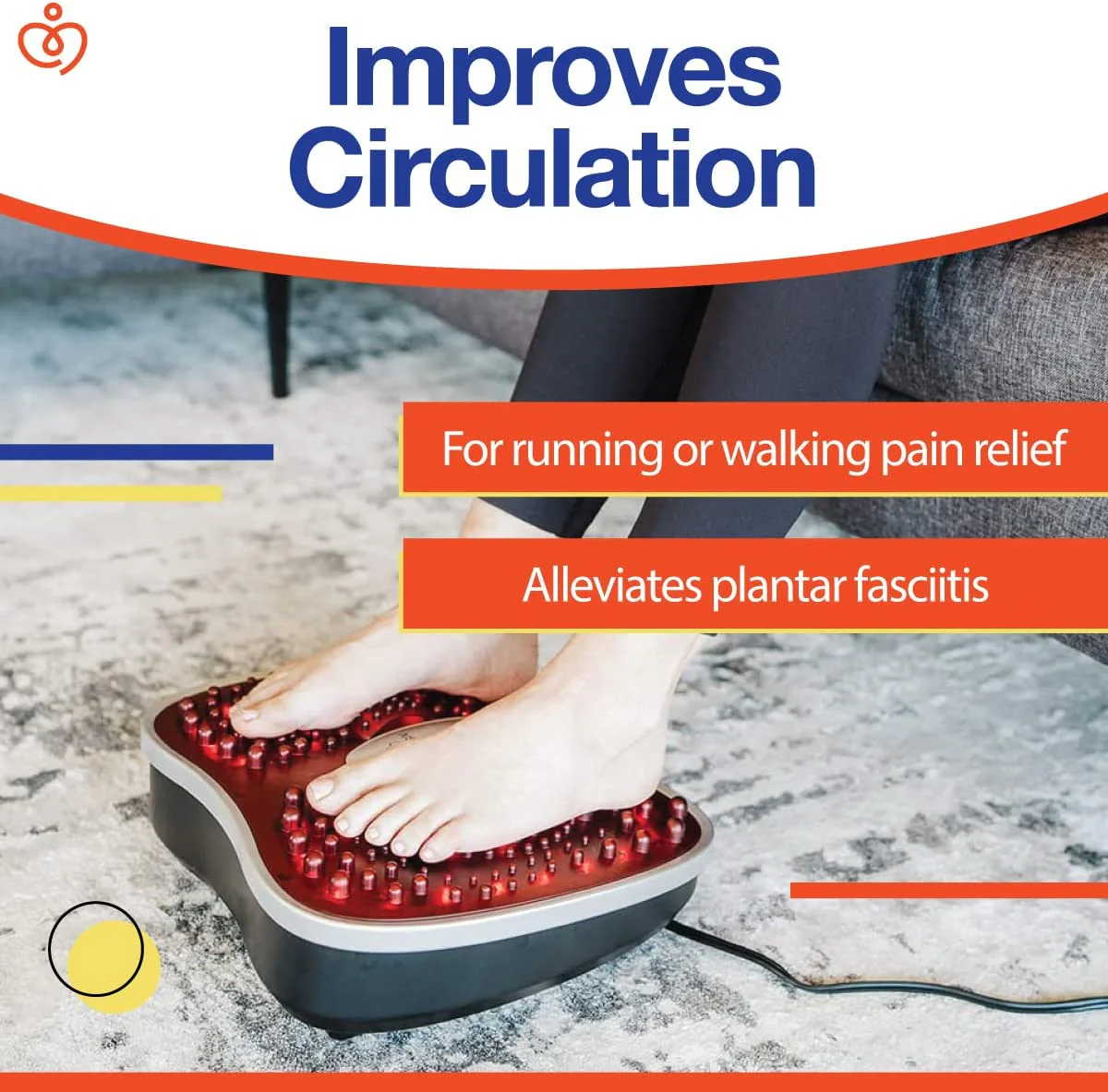 Sensiv Acupressure Infrared Blood Circulation Foot Massager - Image 5