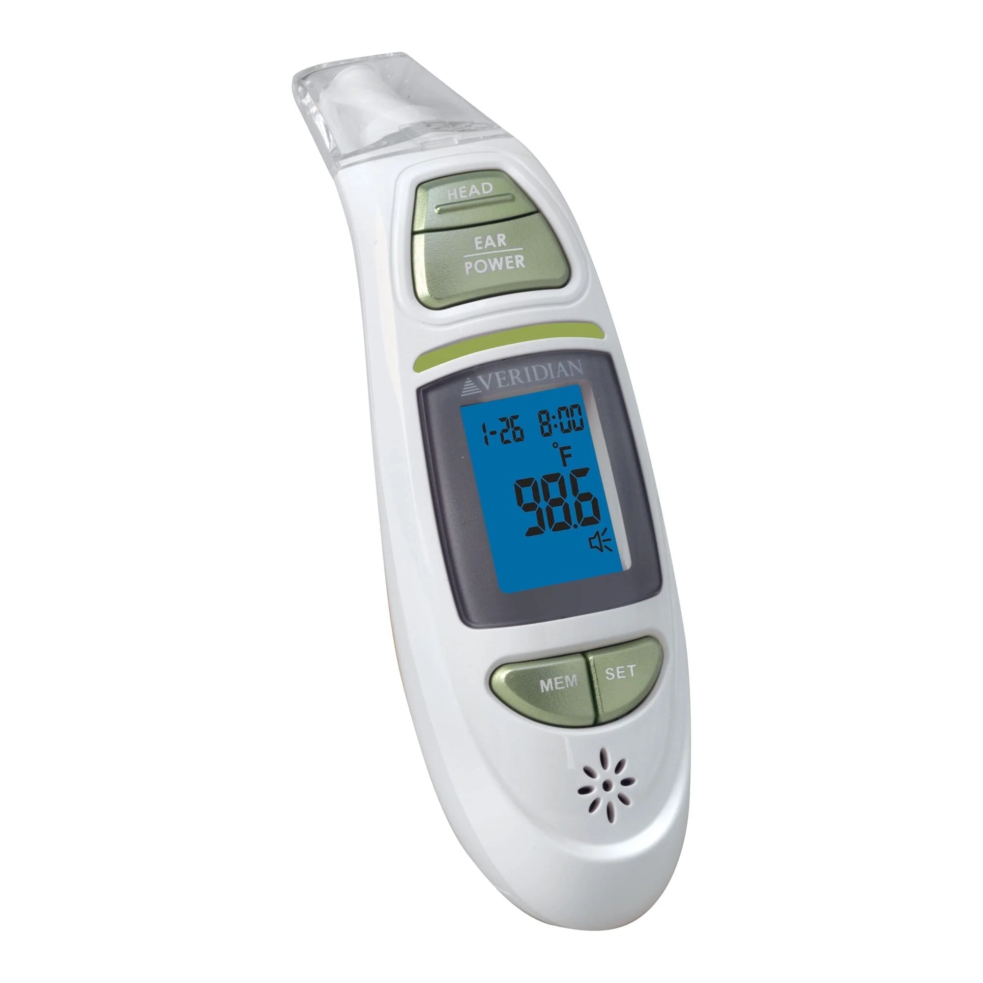 Veridian Infrared Thermometer, Tympanic Ear Digital Talking Thermometer - Image 6